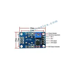 ماژول بدنه فلزی سنسور MQ5 تشخیص گاز شهری مناسب اینترنت اشیاء IOT Sensor