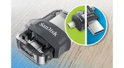 فلش مموری سن دیسک مدل Ultra Dual Drive M3.0 ظرفیت 32 گیگابایت