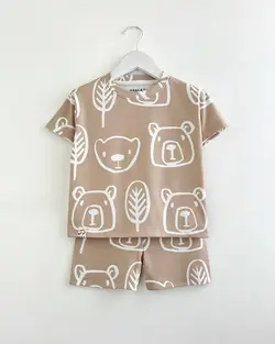 تیشرت و شلوارک خرس و کاج