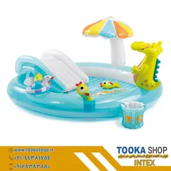 استخر بادی سرسره دار