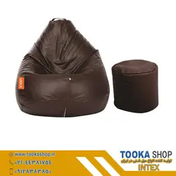 مبل شنی زیرپایه دار چرم