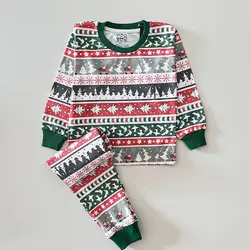 ست راحتی مادر و کودک طرح راه راه کریسمس - توتوکید