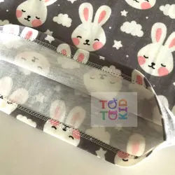 ست راحتی آستین کوتاه شلوار طرح خرگوش و ابر - توتوکید