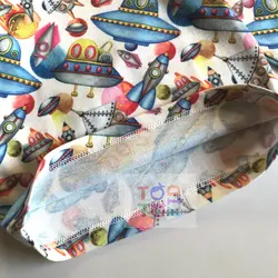 ‎ست راحتی آستین بلند شلوار طرح سفینه رنگی - توتوکید