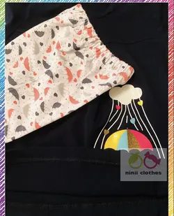 ست تیشرت و ساپورت طرح هاپو و چتر