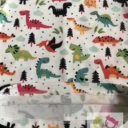 ست راحتی تیشرت شلوارک طرح دایناسور و درخت - توتوکید