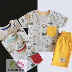 ست راحتی تیشرت شلوارک طرح باغ وحش - توتوکید