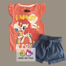 ست راحتی تاپ شلوارک طرح پونی - توتوکید