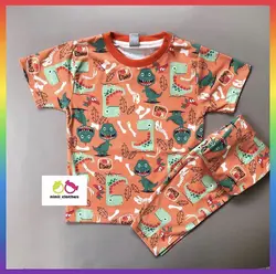 ست تیشرت شلوار طرح دینو