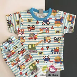 تیشرت راحتی شلوارک طرح جرثقیل - توتوکید