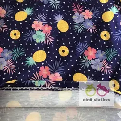 ست تیشرت شلوار طرح گل و آناناس - توتوکید