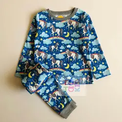 ست راحتی آستین بلند شلوارطرح ابر و یونیکورن - توتوکید