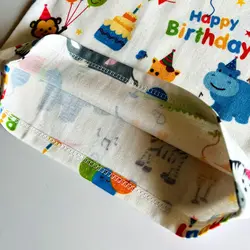 ست راحتی آستین کوتاه شلوار طرح تولد و حیوانات - توتوکید