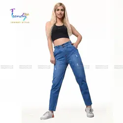 جین مام استایل کمر کش قد90