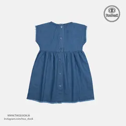 سارافون جین دخترانه - کد 6317 | فروشگاه لباس کودک تودوک