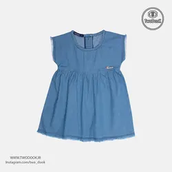 سارافون جین دخترانه - کد 6317 | فروشگاه لباس کودک تودوک
