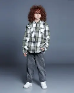 سوئی شرت پسرانه مدل چهارخونه کلاهدار | فروشگاه لباس کودک تودوک