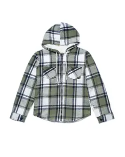 سوئی شرت پسرانه مدل چهارخونه کلاهدار | فروشگاه لباس کودک تودوک