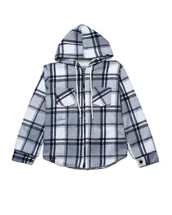 سوئی شرت پسرانه مدل چهارخونه کلاهدار | فروشگاه لباس کودک تودوک