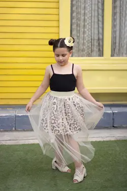 دامن توری دخترانه