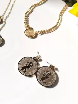 گوشواره سکه ای الیزابت