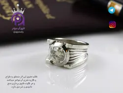 انگشتر نقره دستساز طرح پیچک |