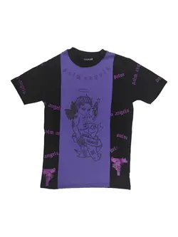 تیشرت مشکی/بنفش TS1088