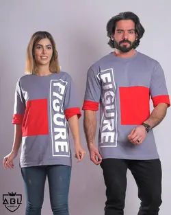 تیشرت خاکستری TS2106 FIGURE