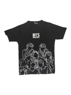 تیشرت مشکی TS1084 BTS