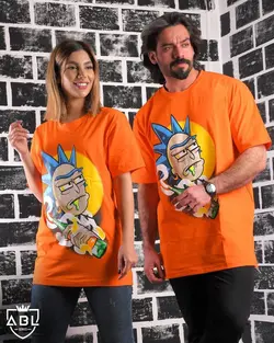 تیشرت نارنجی ریک و مورتی TS2083