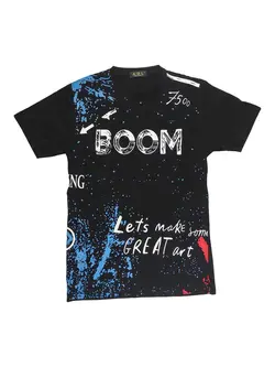تیشرت مشکی TS2084 BOOM