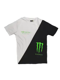 تیشرت سفید/مشکی TS1071 Monster