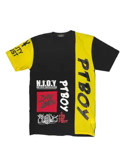 تیشرت مشکی/زرد TS2092 PTBOY