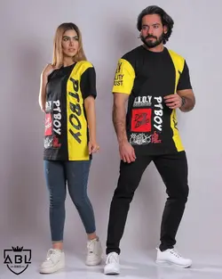 تیشرت مشکی/زرد TS2092 PTBOY