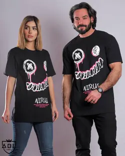 تیشرت مشکی لبخند TS2090