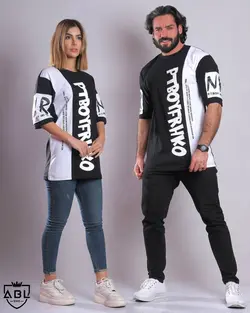 تیشرت سفید/مشکی TS2057 PTBOY