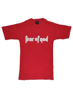 تیشرت قرمز  TS2041 Fear of God