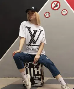 تیشرت سفید TS1021 Luis Vuitton
