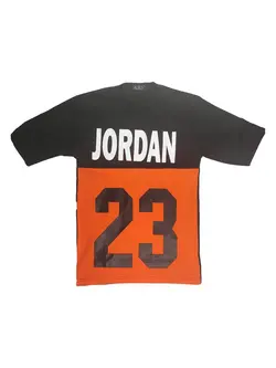 تیشرت مشکی/نارنجی TS2112 JORDAN