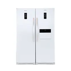 یخچال و فریزر دو قلو هیمالیا سفید چرمی مدل رومانو پلاس