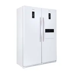 یخچال و فریزر دو قلو هیمالیا سفید چرمی مدل رومانو پلاس