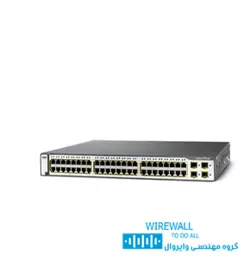 سوییچ cisco WS-c3750v2-48PS-Sسیسکو