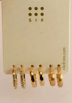 مجموعه ی 3 جفت گوشواره ی اسپرت