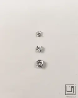 گوشواره تک نگین سه سایزی gog25-26