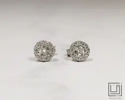 گوشواره جواهری دایره کد gog07