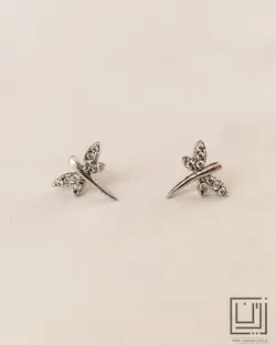 گوشواره جواهری شاپرک کد gog19