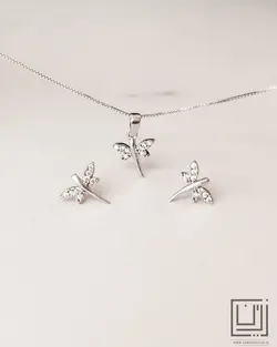 نیم ست جواهری شاپرک کد nserv08