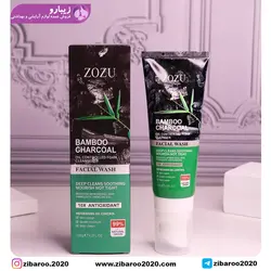فوم شستشو صورت تیوپی براش دار زغال بامبو زوزو - زیبارو فروش عمده لوازم آرایشی و بهداشتی