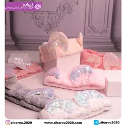 هدبند حوله ای مدل پولک دار - زیبارو فروش عمده لوازم آرایشی و بهداشتی