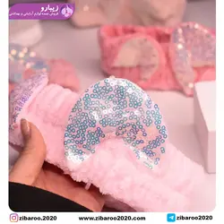 هدبند حوله ای مدل پولک دار - زیبارو فروش عمده لوازم آرایشی و بهداشتی